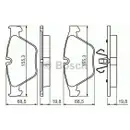 BOSCH 0 986 494 354 Bremsbelagsatz, Scheibenbremse