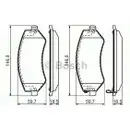 BOSCH 0 986 494 357 Bremsbelagsatz, Scheibenbremse
