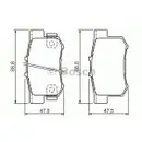 BOSCH 0 986 494 358 Bremsbelagsatz, Scheibenbremse