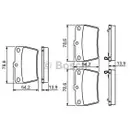BOSCH 0 986 494 350 Bremsbelagsatz, Scheibenbremse