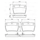 BOSCH 0 986 494 350 Bremsbelagsatz, Scheibenbremse
