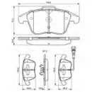 BOSCH 0 986 494 372 Bremsbelagsatz, Scheibenbremse
