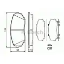 BOSCH 0 986 494 375 Bremsbelagsatz, Scheibenbremse