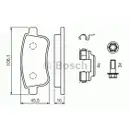 BOSCH 0 986 494 384 Bremsbelagsatz, Scheibenbremse