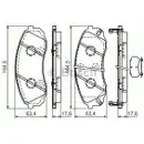 BOSCH 0 986 494 377 Bremsbelagsatz, Scheibenbremse