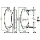 BOSCH 0 986 494 379 Bremsbelagsatz, Scheibenbremse