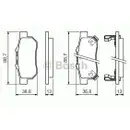 BOSCH 0 986 494 392 Bremsbelagsatz, Scheibenbremse