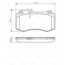 BOSCH 0 986 494 405 Bremsbelagsatz, Scheibenbremse