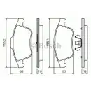 BOSCH 0 986 494 401 Bremsbelagsatz, Scheibenbremse