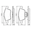 BOSCH 0 986 494 401 Bremsbelagsatz, Scheibenbremse