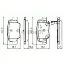 BOSCH 0 986 494 404 Bremsbelagsatz, Scheibenbremse