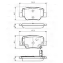 BOSCH 0 986 494 404 Bremsbelagsatz, Scheibenbremse