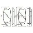 BOSCH 0 986 494 422 Bremsbelagsatz, Scheibenbremse