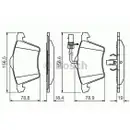 BOSCH 0 986 494 415 Bremsbelagsatz, Scheibenbremse