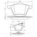 BOSCH 0 986 494 415 Bremsbelagsatz, Scheibenbremse