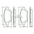 BOSCH 0 986 494 438 Bremsbelagsatz, Scheibenbremse