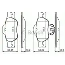 BOSCH 0 986 494 439 Bremsbelagsatz, Scheibenbremse