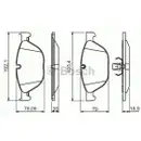 BOSCH 0 986 494 429 Bremsbelagsatz, Scheibenbremse