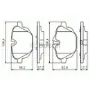 BOSCH 0 986 494 432 Bremsbelagsatz, Scheibenbremse