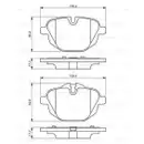 BOSCH 0 986 494 432 Bremsbelagsatz, Scheibenbremse