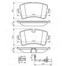 BOSCH 0 986 494 446 Bremsbelagsatz, Scheibenbremse