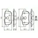 BOSCH 0 986 494 450 Bremsbelagsatz, Scheibenbremse