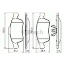 BOSCH 0 986 494 441 Bremsbelagsatz, Scheibenbremse