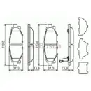 BOSCH 0 986 494 444 Bremsbelagsatz, Scheibenbremse