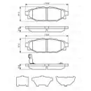 BOSCH 0 986 494 444 Bremsbelagsatz, Scheibenbremse