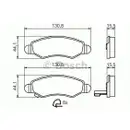 BOSCH 0 986 494 458 Bremsbelagsatz, Scheibenbremse