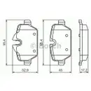 BOSCH 0 986 494 461 Bremsbelagsatz, Scheibenbremse