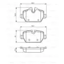 BOSCH 0 986 494 461 Bremsbelagsatz, Scheibenbremse