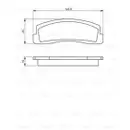 BOSCH 0 986 494 462 Bremsbelagsatz, Scheibenbremse