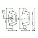 BOSCH 0 986 494 453 Bremsbelagsatz, Scheibenbremse