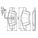 BOSCH 0 986 494 453 Bremsbelagsatz, Scheibenbremse