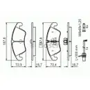 BOSCH 0 986 494 456 Bremsbelagsatz, Scheibenbremse