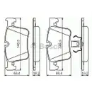 BOSCH 0 986 494 487 Bremsbelagsatz, Scheibenbremse
