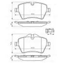 BOSCH 0 986 494 489 Bremsbelagsatz, Scheibenbremse