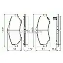 BOSCH 0 986 494 493 Bremsbelagsatz, Scheibenbremse