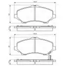 BOSCH 0 986 494 493 Bremsbelagsatz, Scheibenbremse