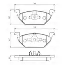 BOSCH 0 986 494 505 Bremsbelag