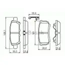 BOSCH 0 986 494 502 Bremsbelagsatz, Scheibenbremse