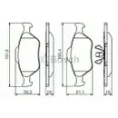 BOSCH 0 986 494 512 Bremsbelag