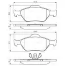 BOSCH 0 986 494 512 Bremsbelag