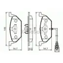 BOSCH 0 986 494 524 Bremsbelagsatz, Scheibenbremse