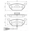 BOSCH 0 986 494 524 Bremsbelagsatz, Scheibenbremse