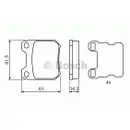 BOSCH 0 986 494 523 Bremsbelag