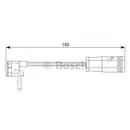 Warnkontakt Bremsbelagverschleiß Bosch 1 987 473 019 für Mercedes Benz
