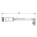 Warnkontakt Bremsbelagverschleiß Bosch 1 987 473 036 für Mercedes Benz für VW