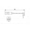 Warnkontakt Bremsbelagverschleiß Bosch 1 987 474 553 für Mercedes Benz